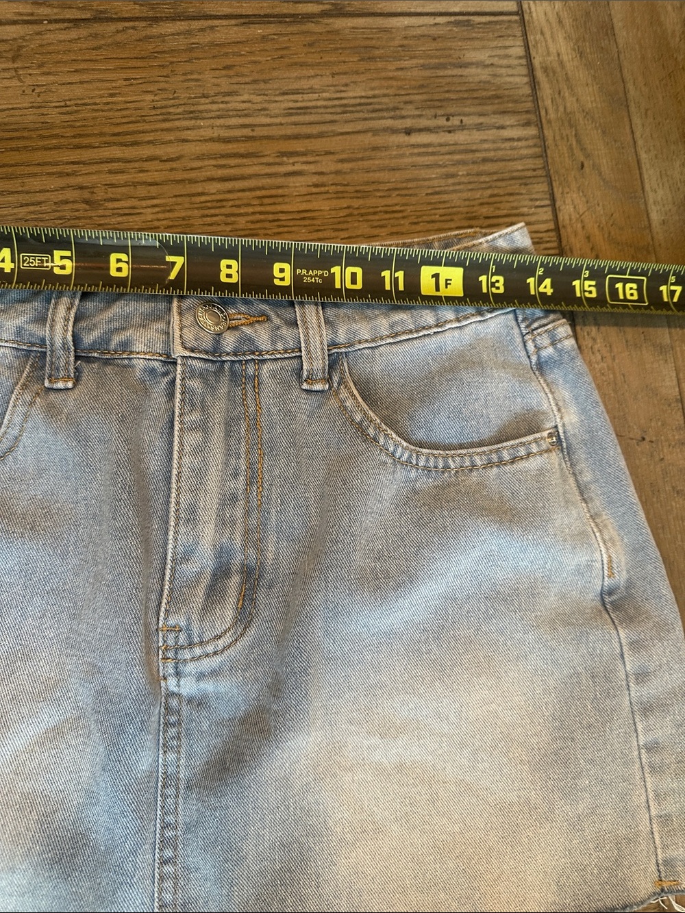 SHEIN Light Blue Frayed Hem Denim Mini Skirt SOLD✅ - Picture 6 of 7